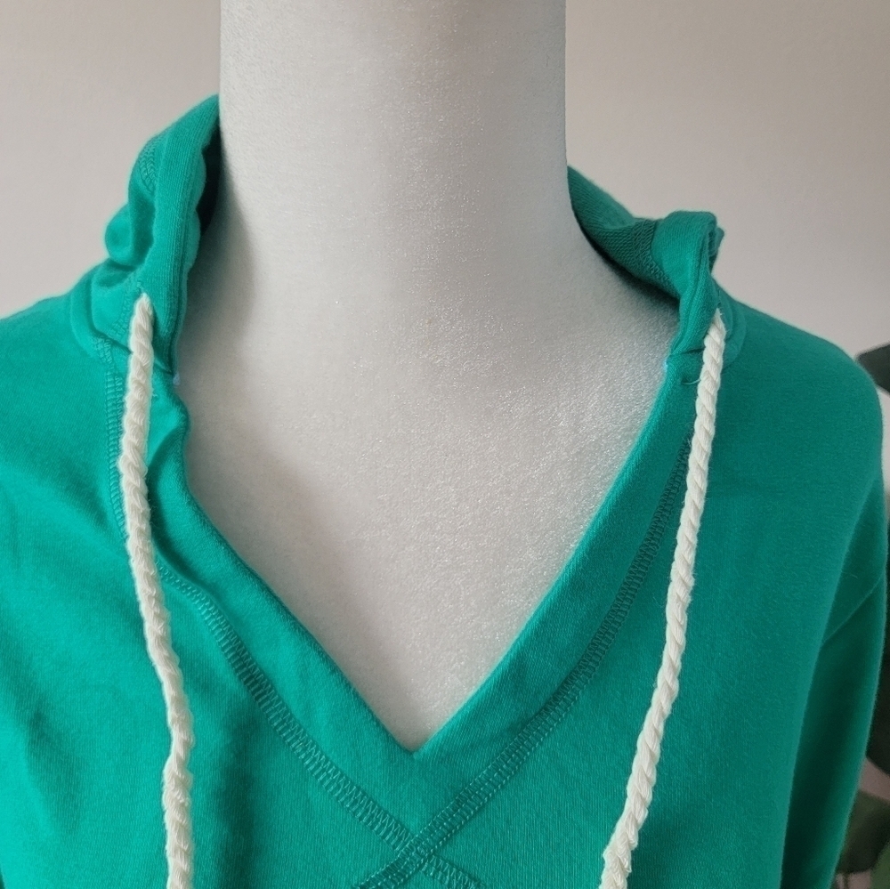 J.crew Women's Cotton Green Hoddie Casual Streewear Size small.. - Picture 6 of 14